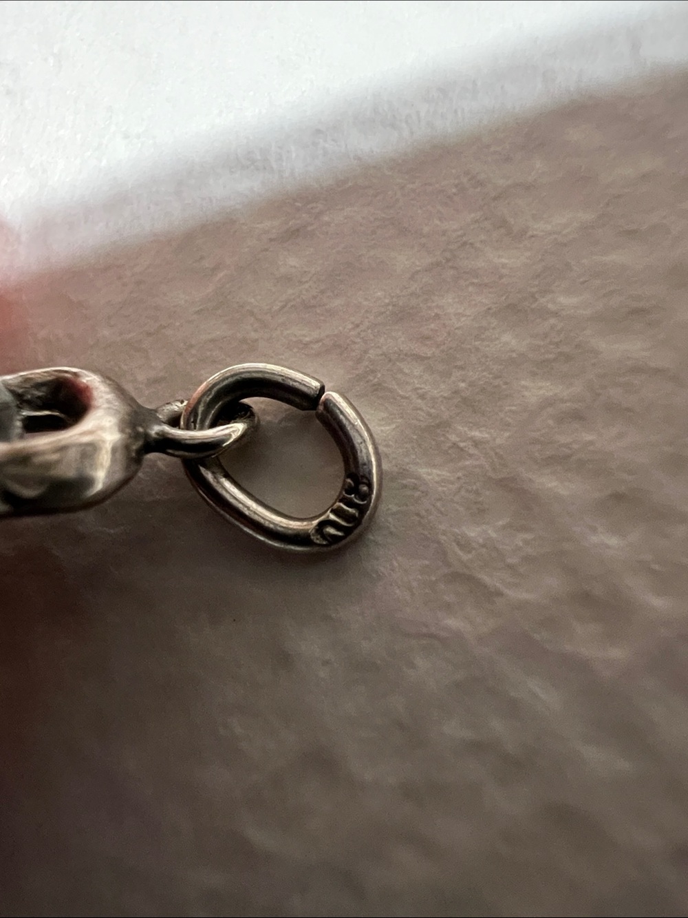 Vintage Silver Floral Bell Pendant/ Charm - Picture 2 of 2